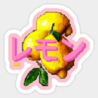 Yellow Lemon - Pixel Art Sticker